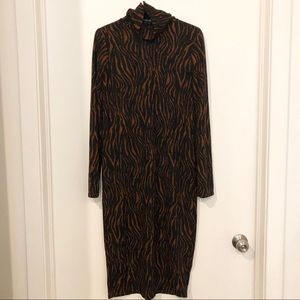 Zara dress with Zebra print size L